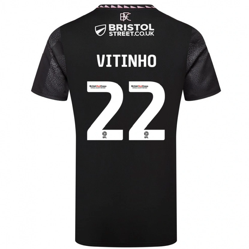 Danxen Dames Vitinho #22 Zwart Uitshirt Uittenue 2024/25 T-Shirt