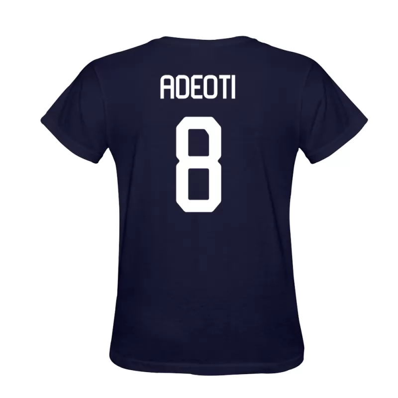 Heren Adeoti #8 Donkerblauw Uitshirt T-shirt Ontwerp