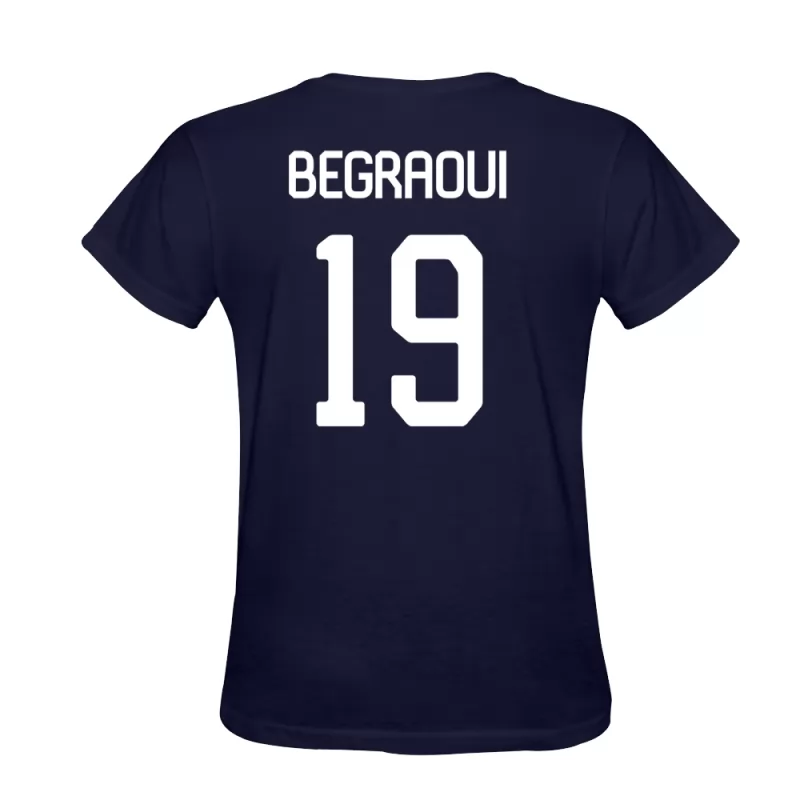 Heren Yanis Begraoui #19 Donkerblauw Uitshirt T-shirt Ontwerp