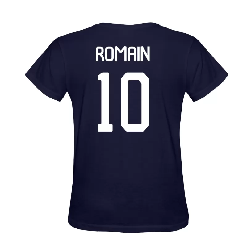 Heren Romain Philippoteaux #10 Donkerblauw Uitshirt T-shirt Ontwerp