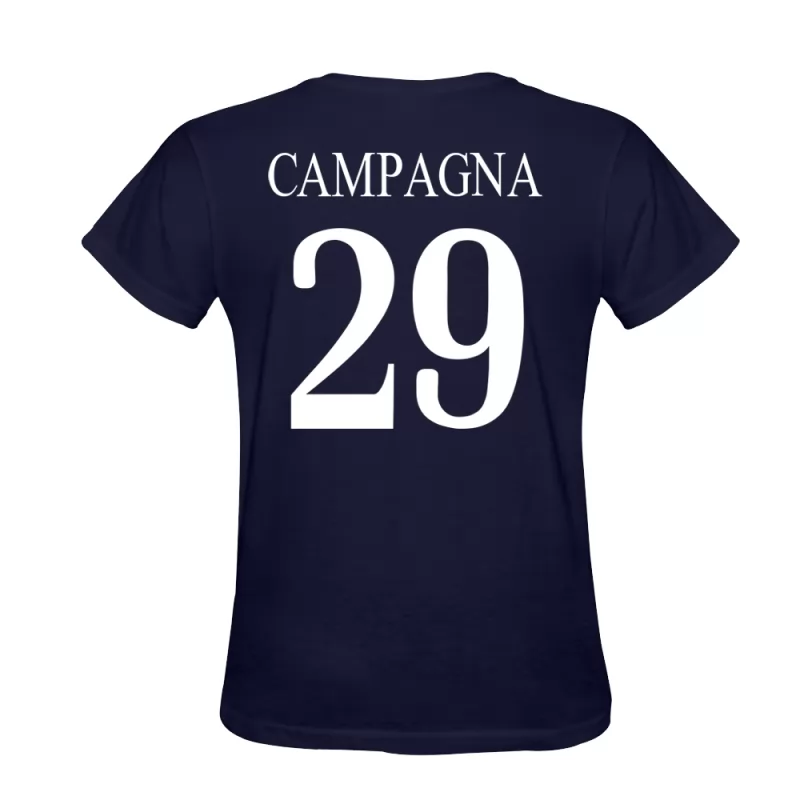 Heren Francesco Campagna #29 Donkerblauw Uitshirt T-shirt Ontwerp