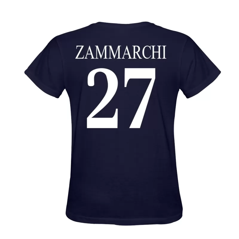 Heren Andrea Zammarchi #27 Donkerblauw Uitshirt T-shirt Ontwerp