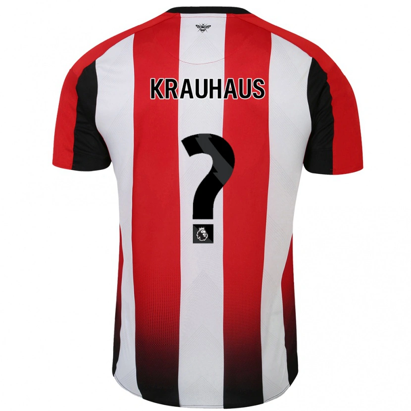 Danxen Kinderen Ben Krauhaus #0 Rood Wit Thuisshirt Thuistenue 2024/25 T-Shirt