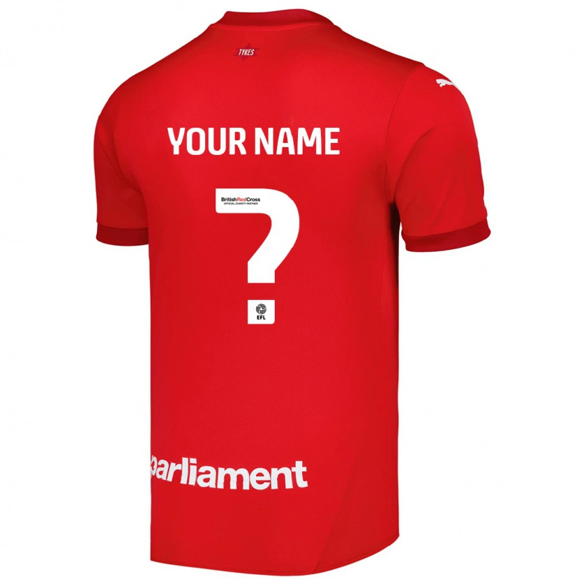 Danxen Kinderen Uw Naam #0 Rood Thuisshirt Thuistenue 2024/25 T-Shirt