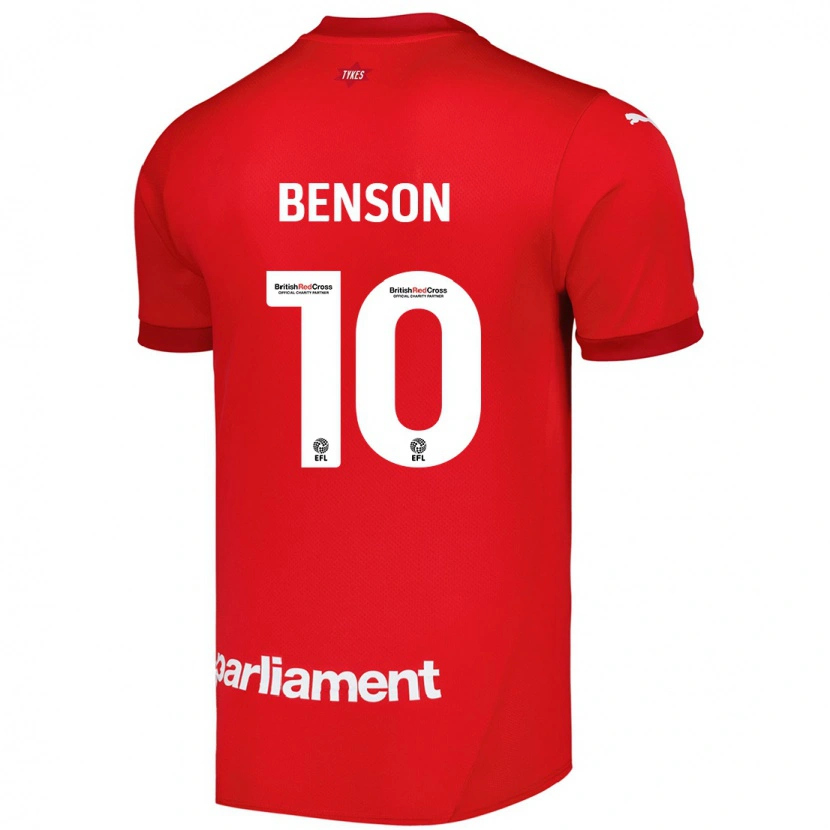 Danxen Kinderen Josh Benson #10 Rood Thuisshirt Thuistenue 2024/25 T-Shirt