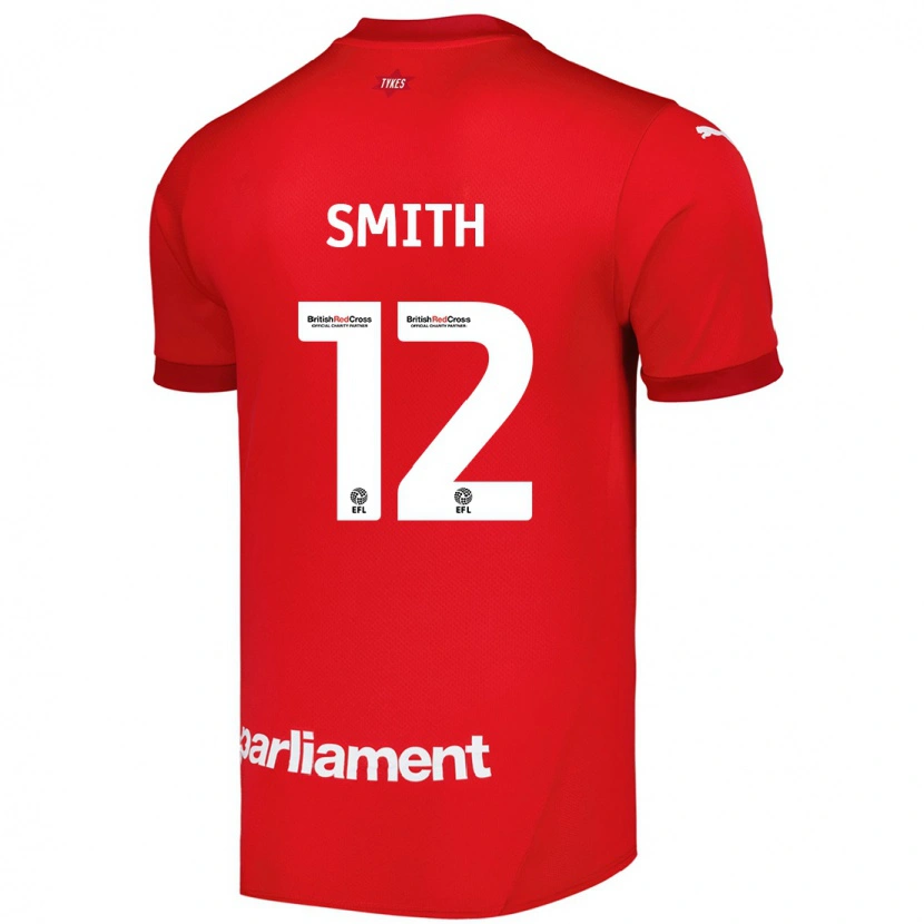 Danxen Kinderen Jackson Smith #12 Rood Thuisshirt Thuistenue 2024/25 T-Shirt