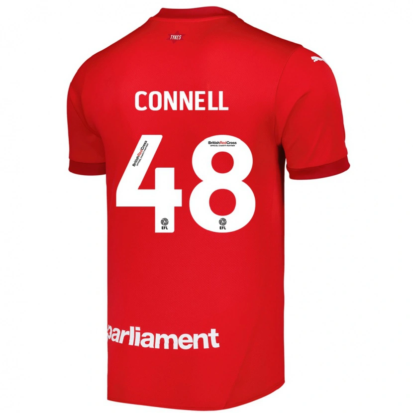 Danxen Kinderen Luca Connell #48 Rood Thuisshirt Thuistenue 2024/25 T-Shirt