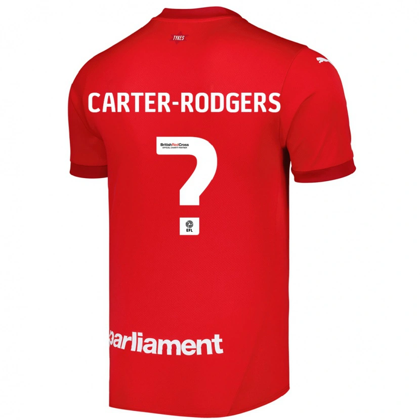 Danxen Kinderen Trent Carter-Rodgers #0 Rood Thuisshirt Thuistenue 2024/25 T-Shirt