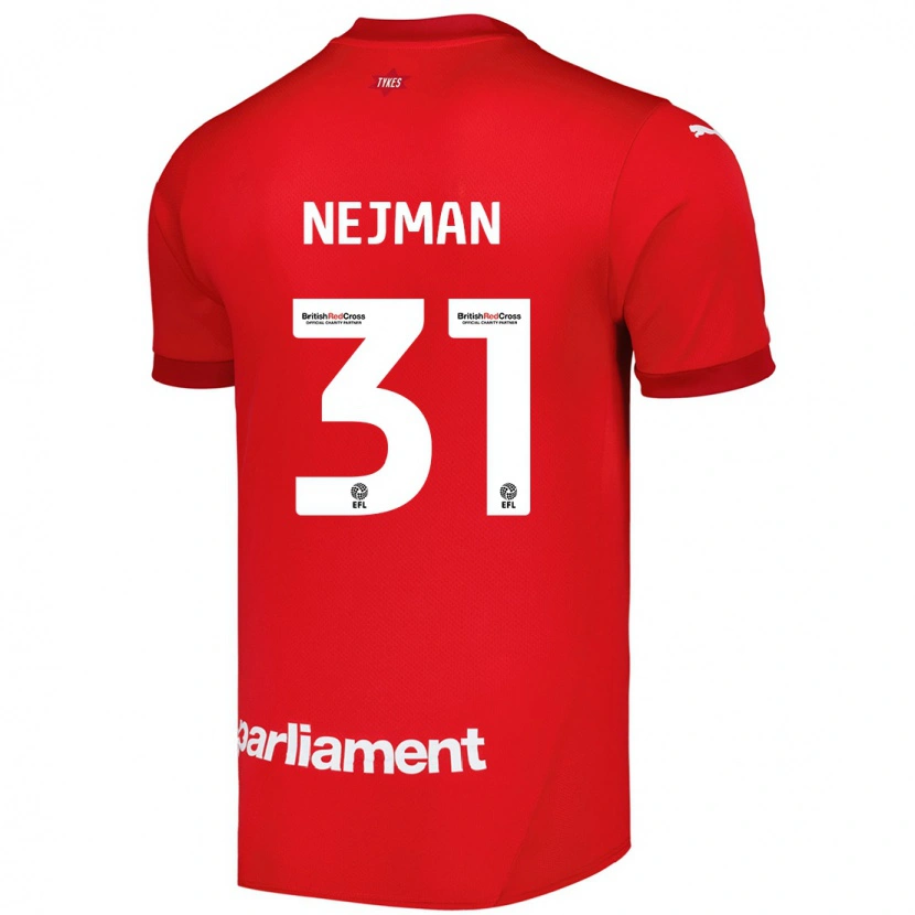 Danxen Kinderen Harrison Nejman #31 Rood Thuisshirt Thuistenue 2024/25 T-Shirt