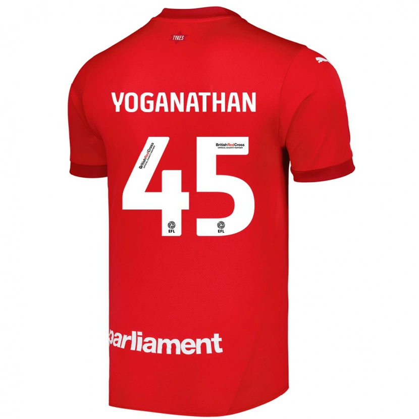 Danxen Kinderen Vimal Yoganathan #45 Rood Thuisshirt Thuistenue 2024/25 T-Shirt