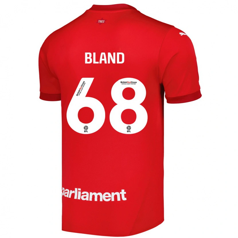 Danxen Kinderen Jonathan Bland #68 Rood Thuisshirt Thuistenue 2024/25 T-Shirt