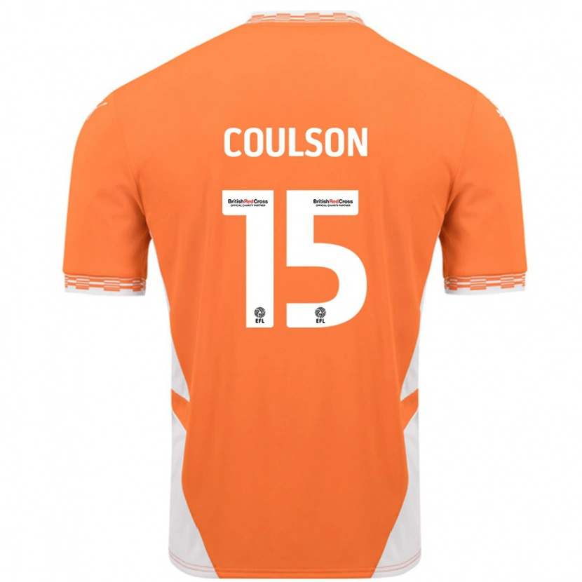 Danxen Kinderen Hayden Coulson #15 Oranje Wit Thuisshirt Thuistenue 2024/25 T-Shirt