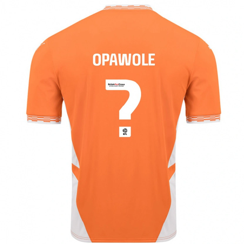 Danxen Kinderen Johnson Opawole #0 Oranje Wit Thuisshirt Thuistenue 2024/25 T-Shirt