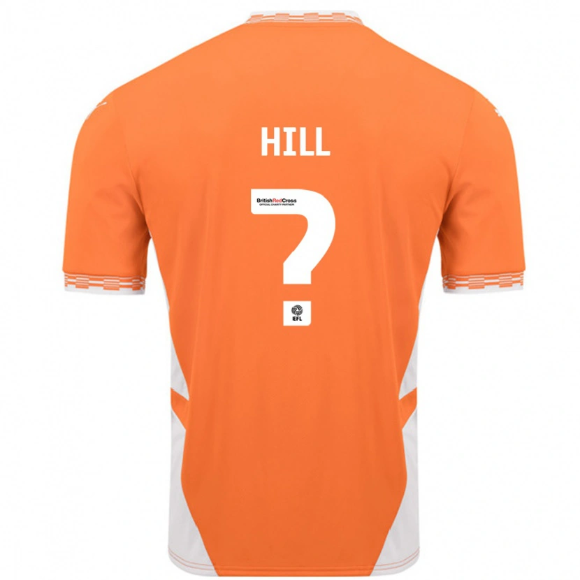 Danxen Kinderen Tyler Hill #0 Oranje Wit Thuisshirt Thuistenue 2024/25 T-Shirt