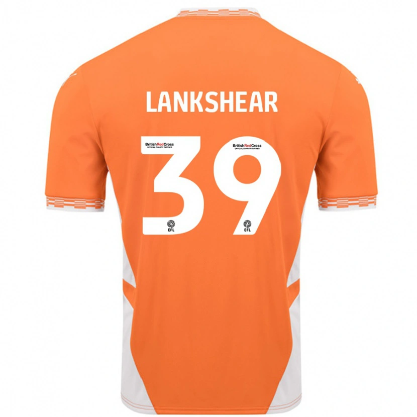 Danxen Kinderen Alex Lankshear #39 Oranje Wit Thuisshirt Thuistenue 2024/25 T-Shirt