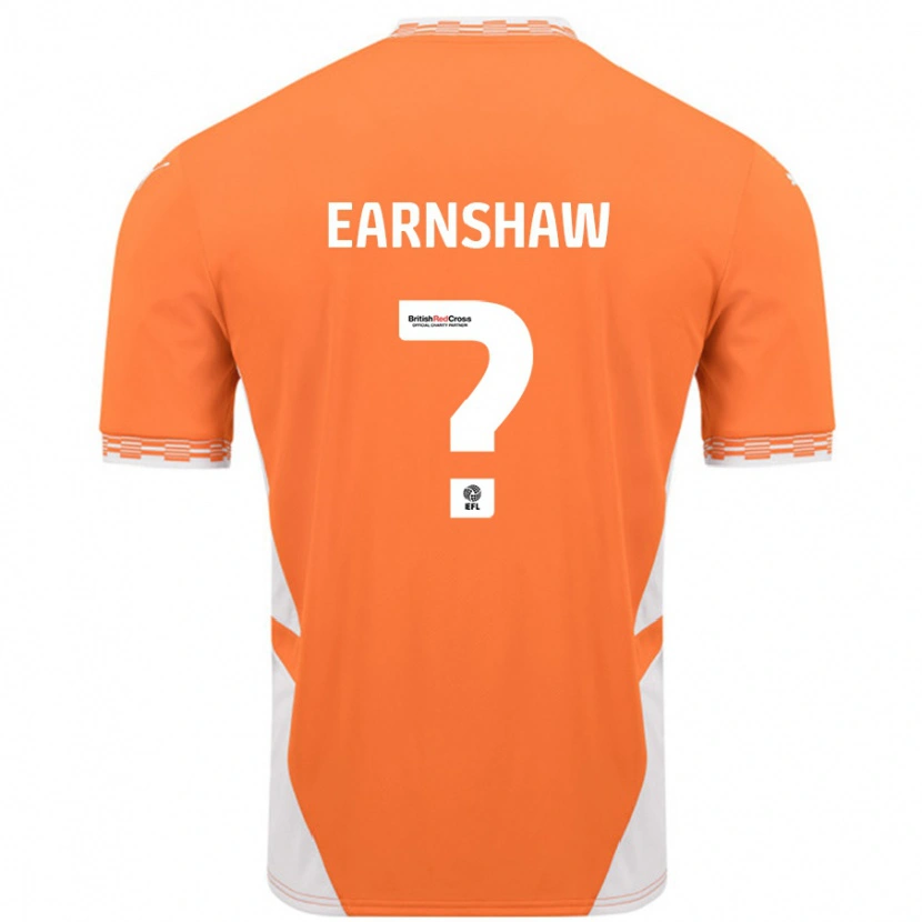 Danxen Kinderen Alice Earnshaw #0 Oranje Wit Thuisshirt Thuistenue 2024/25 T-Shirt