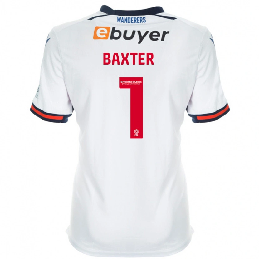 Danxen Kinderen Nathan Baxter #1 Wit Thuisshirt Thuistenue 2024/25 T-Shirt