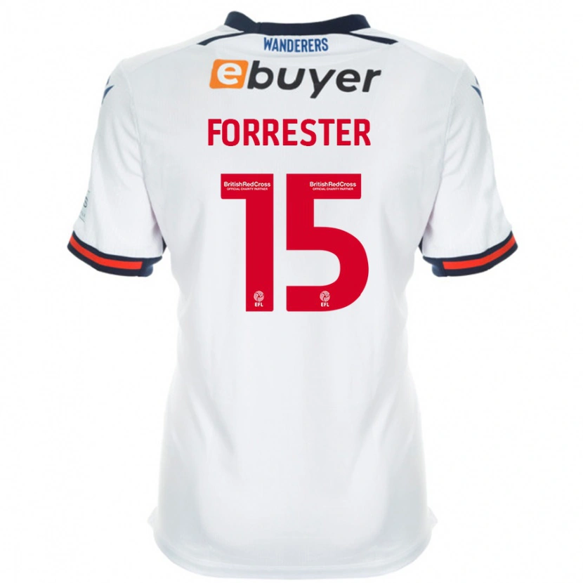 Danxen Kinderen Will Forrester #15 Wit Thuisshirt Thuistenue 2024/25 T-Shirt