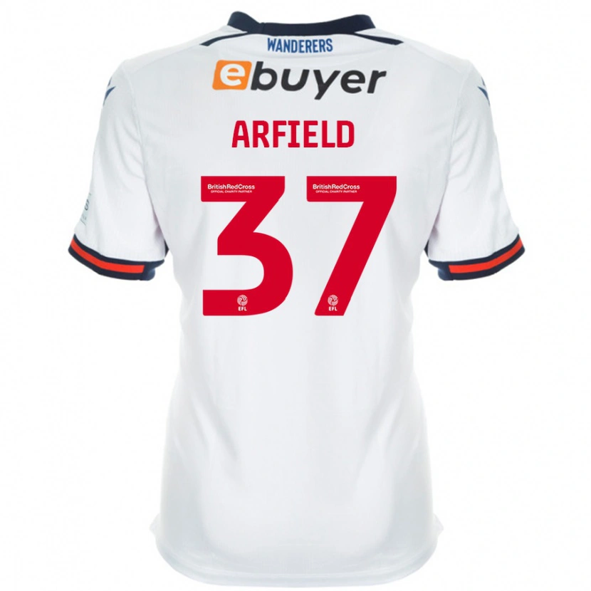 Danxen Kinderen Scott Arfield #37 Wit Thuisshirt Thuistenue 2024/25 T-Shirt