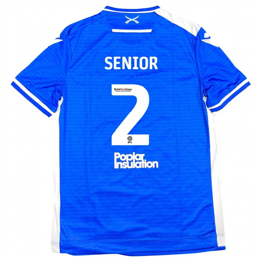 Danxen Kinderen Joel Senior #2 Blauw Wit Thuisshirt Thuistenue 2024/25 T-Shirt