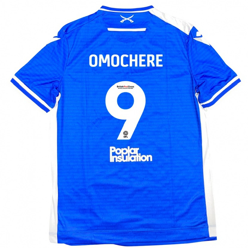 Danxen Kinderen Promise Omochere #9 Blauw Wit Thuisshirt Thuistenue 2024/25 T-Shirt