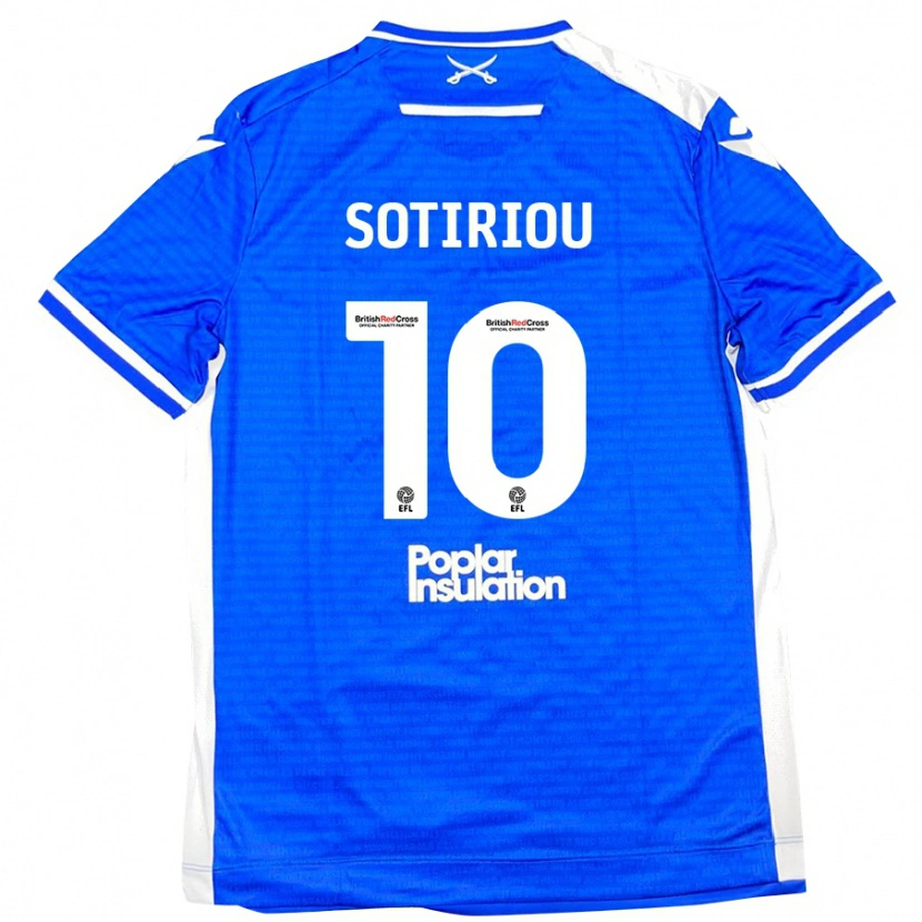 Danxen Kinderen Ruel Sotiriou #10 Blauw Wit Thuisshirt Thuistenue 2024/25 T-Shirt