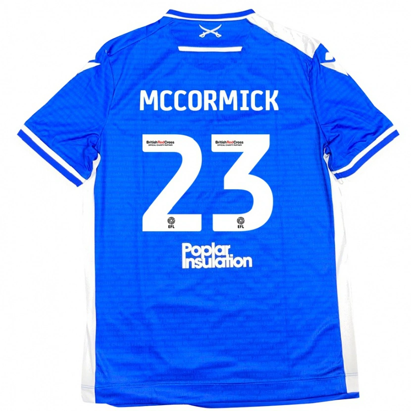 Danxen Kinderen Luke Mccormick #23 Blauw Wit Thuisshirt Thuistenue 2024/25 T-Shirt