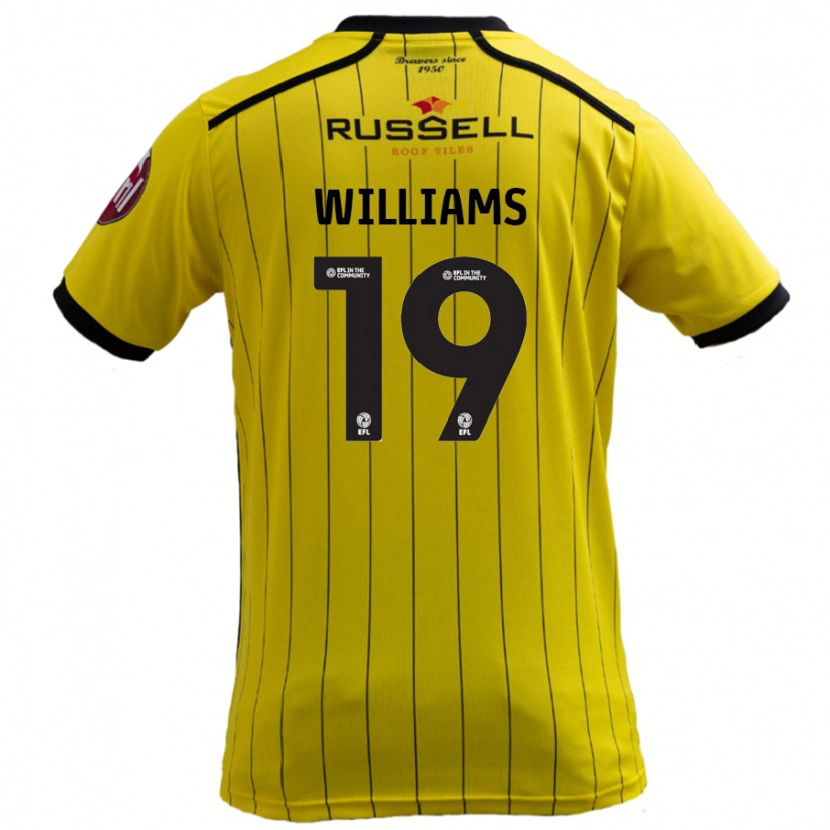 Danxen Kinderen Dylan Williams #19 Geel Thuisshirt Thuistenue 2024/25 T-Shirt