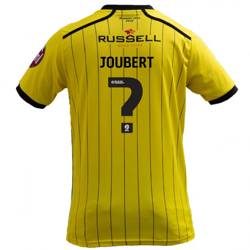 Danxen Kinderen Lucas Joubert #0 Geel Thuisshirt Thuistenue 2024/25 T-Shirt