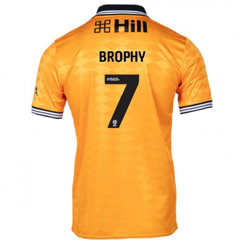 Danxen Kinderen James Brophy #7 Oranje Thuisshirt Thuistenue 2024/25 T-Shirt