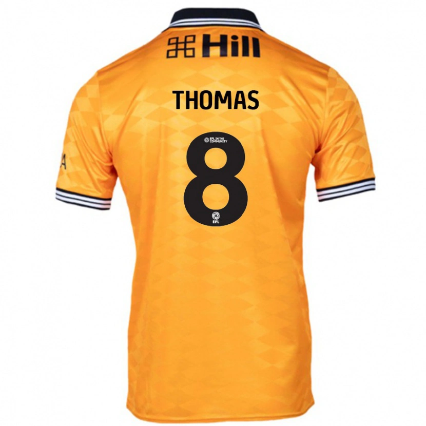 Danxen Kinderen George Thomas #8 Oranje Thuisshirt Thuistenue 2024/25 T-Shirt