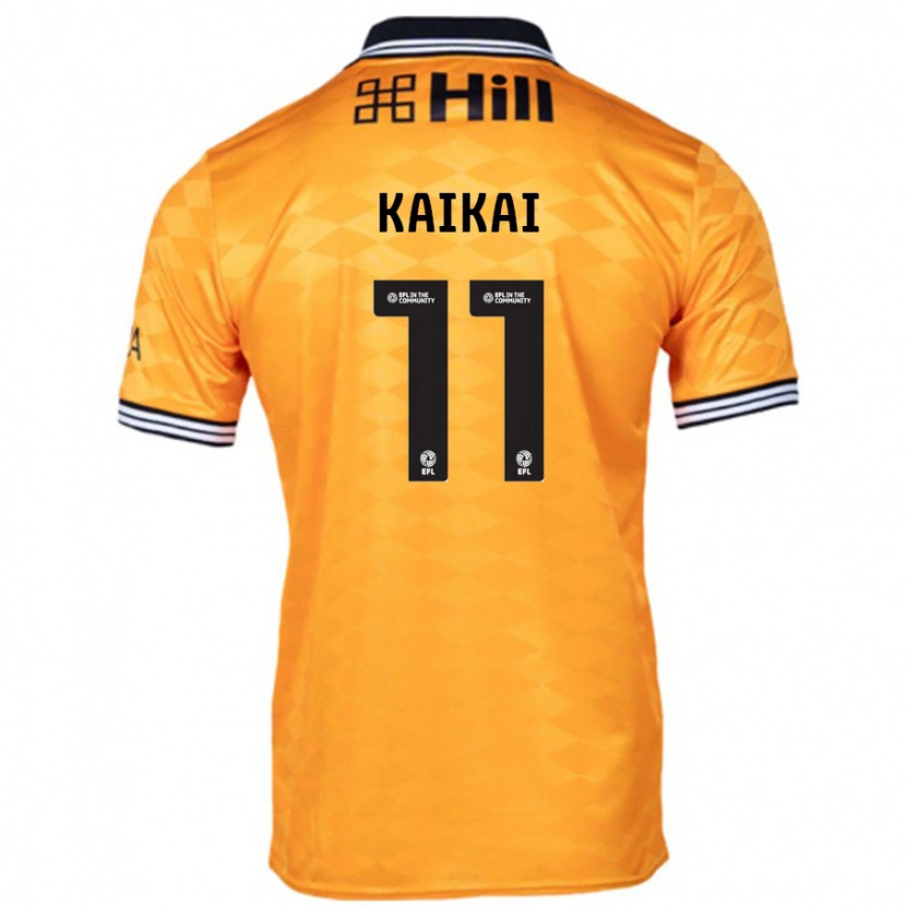 Danxen Kinderen Sullay Kaikai #11 Oranje Thuisshirt Thuistenue 2024/25 T-Shirt