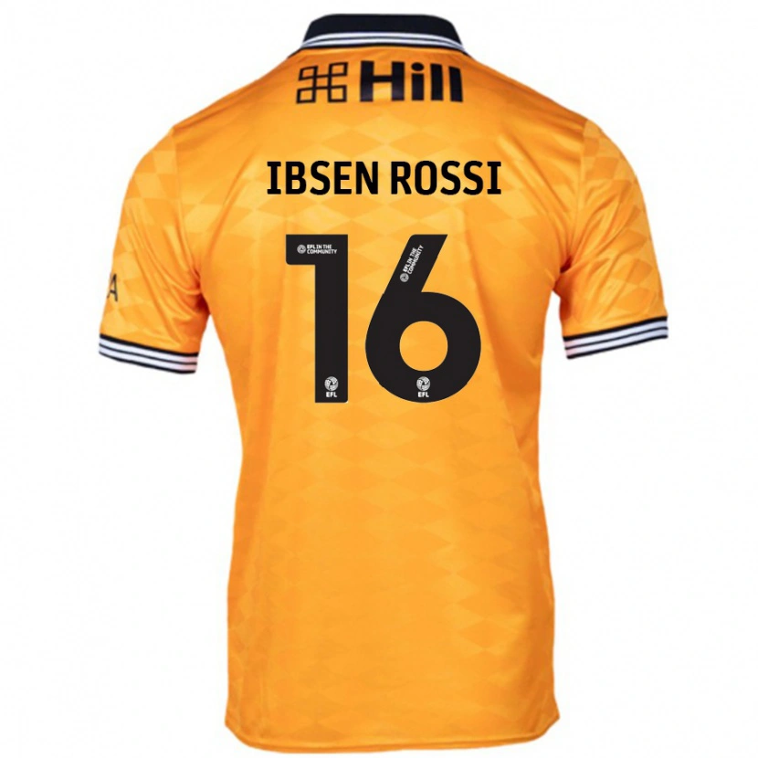 Danxen Kinderen Zeno Ibsen Rossi #16 Oranje Thuisshirt Thuistenue 2024/25 T-Shirt