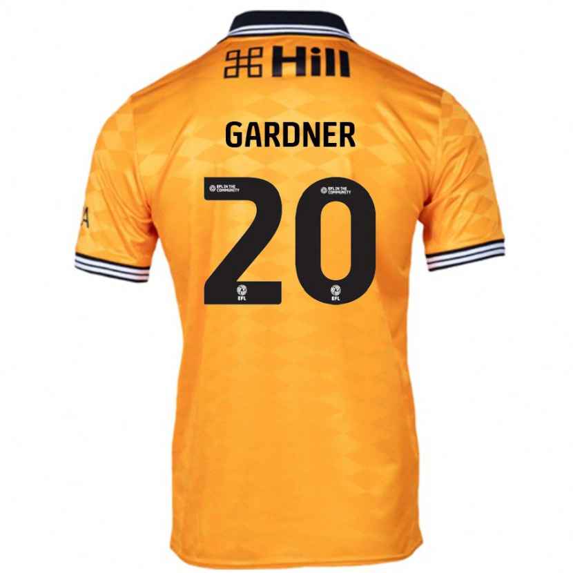 Danxen Kinderen Gary Gardner #20 Oranje Thuisshirt Thuistenue 2024/25 T-Shirt