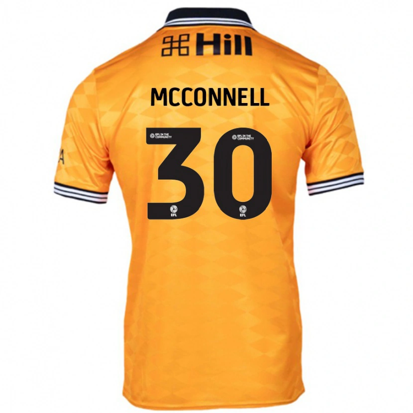 Danxen Kinderen Glenn Mcconnell #30 Oranje Thuisshirt Thuistenue 2024/25 T-Shirt