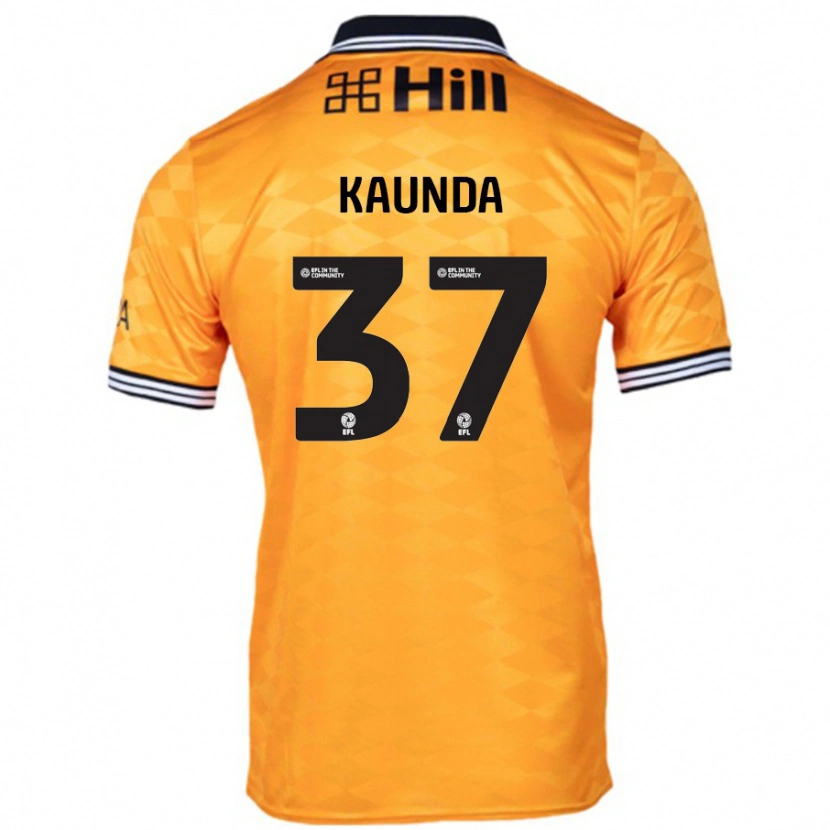 Danxen Kinderen Amaru Kaunda #37 Oranje Thuisshirt Thuistenue 2024/25 T-Shirt