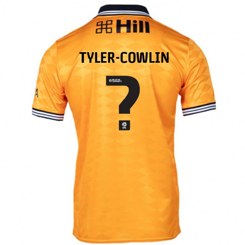 Danxen Kinderen Danny Tyler-Cowlin #0 Oranje Thuisshirt Thuistenue 2024/25 T-Shirt