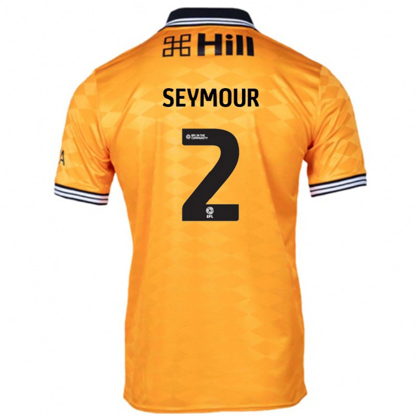 Danxen Kinderen Mayzee Seymour #2 Oranje Thuisshirt Thuistenue 2024/25 T-Shirt