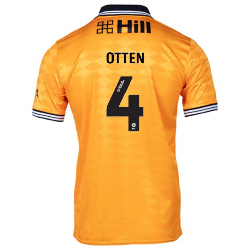 Danxen Kinderen Gisela Otten #4 Oranje Thuisshirt Thuistenue 2024/25 T-Shirt