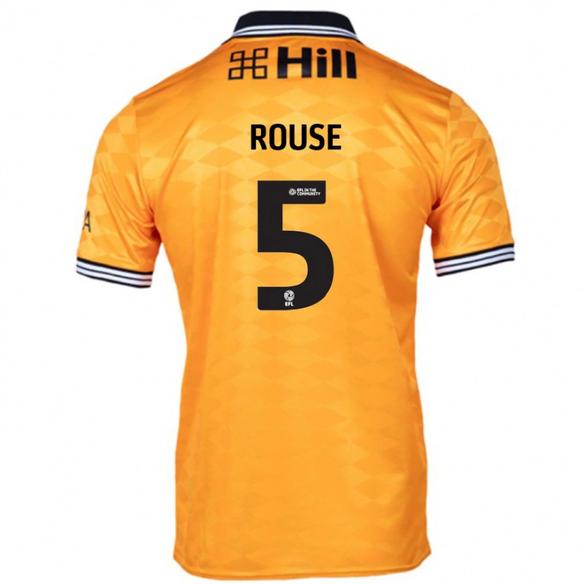 Danxen Kinderen Lauren Rouse #5 Oranje Thuisshirt Thuistenue 2024/25 T-Shirt