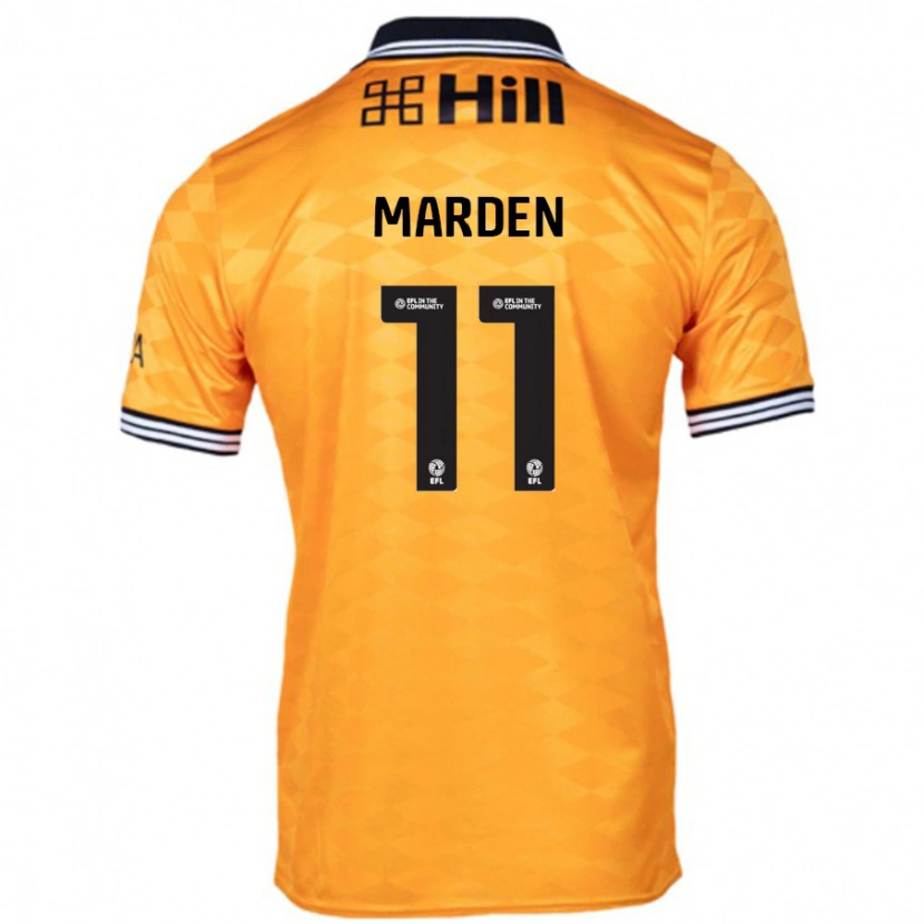 Danxen Kinderen Ella Marden #11 Oranje Thuisshirt Thuistenue 2024/25 T-Shirt