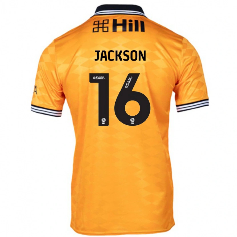 Danxen Kinderen Abbie Jackson #16 Oranje Thuisshirt Thuistenue 2024/25 T-Shirt