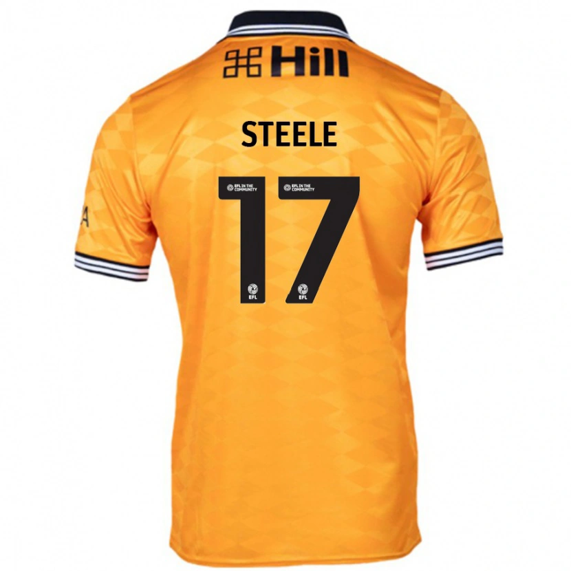 Danxen Kinderen Fran Steele #17 Oranje Thuisshirt Thuistenue 2024/25 T-Shirt