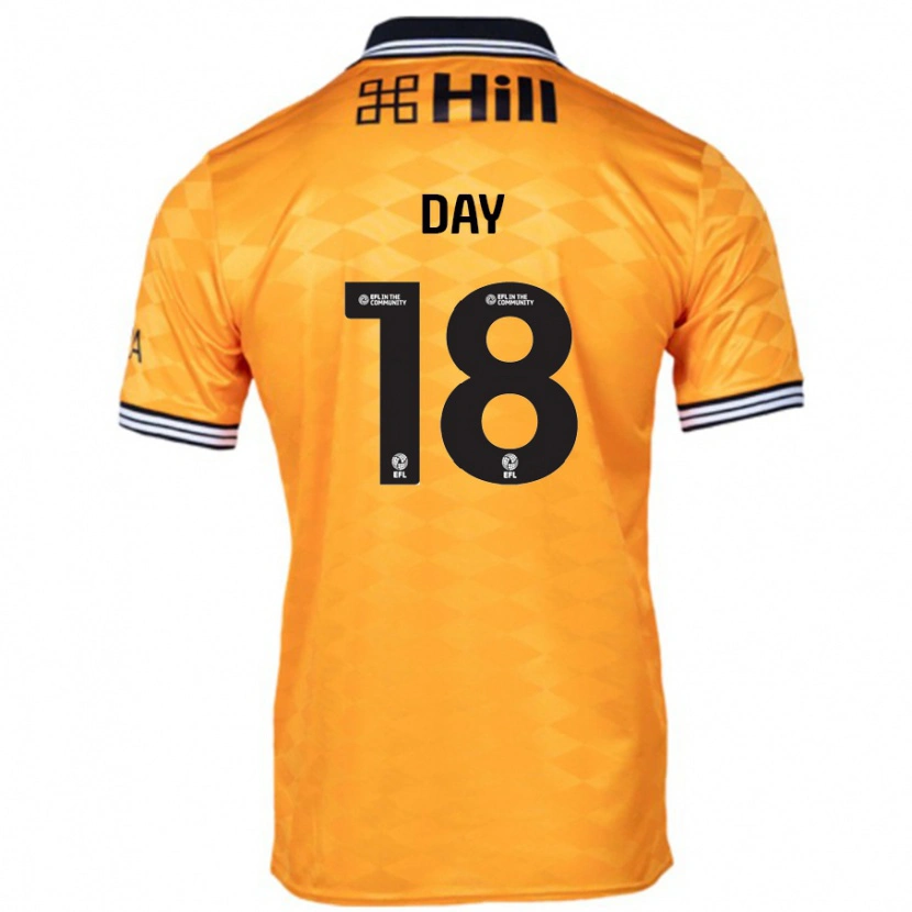 Danxen Kinderen Niamh Day #18 Oranje Thuisshirt Thuistenue 2024/25 T-Shirt