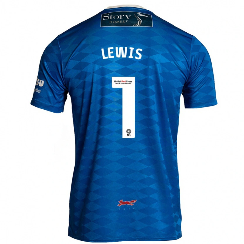 Danxen Kinderen Harry Lewis #1 Blauw Thuisshirt Thuistenue 2024/25 T-Shirt