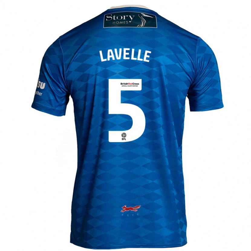 Danxen Kinderen Sam Lavelle #5 Blauw Thuisshirt Thuistenue 2024/25 T-Shirt