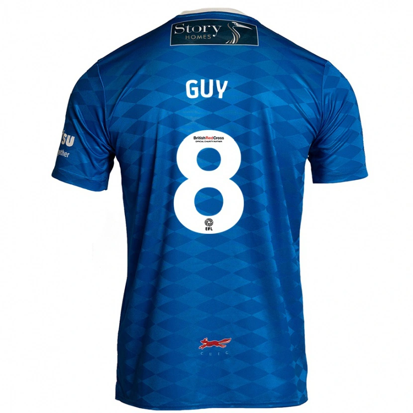 Danxen Kinderen Callum Guy #8 Blauw Thuisshirt Thuistenue 2024/25 T-Shirt