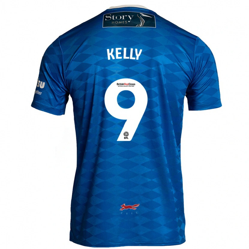 Danxen Kinderen Georgie Kelly #9 Blauw Thuisshirt Thuistenue 2024/25 T-Shirt