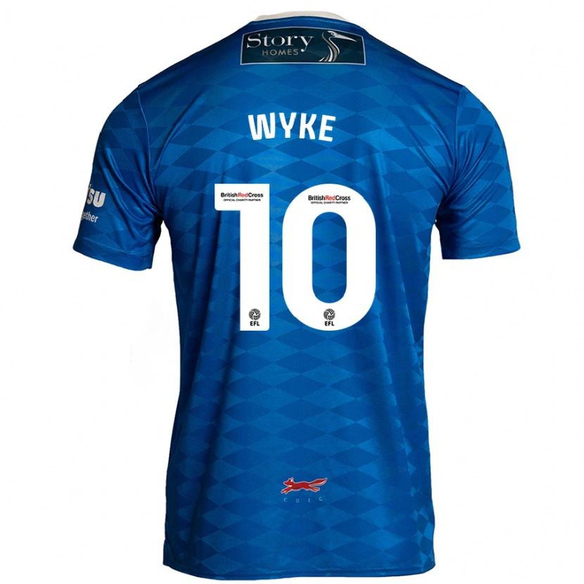 Danxen Kinderen Charlie Wyke #10 Blauw Thuisshirt Thuistenue 2024/25 T-Shirt