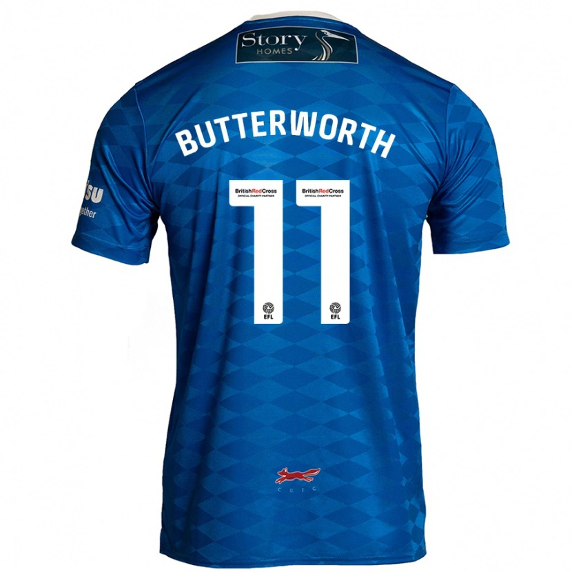 Danxen Kinderen Daniel Butterworth #11 Blauw Thuisshirt Thuistenue 2024/25 T-Shirt